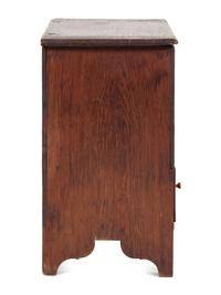 A Country Federal Stained Pine One-Drawer Blanket Chest