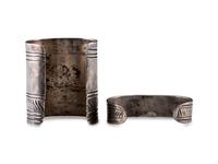 Navajo Silver and Turquoise Cuff Bracelets
