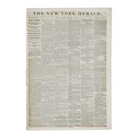 [Lincoln, Abraham]. The First Conspiracy to Assassinate Abraham Lincoln, Breaking News in The New York Herald , 1861