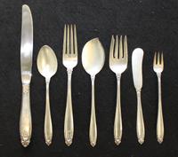 A Partial Set of American Silver Flatware, International Silver Co. Length of knives 8 3/4 inches. — MID 20TH CENTURY