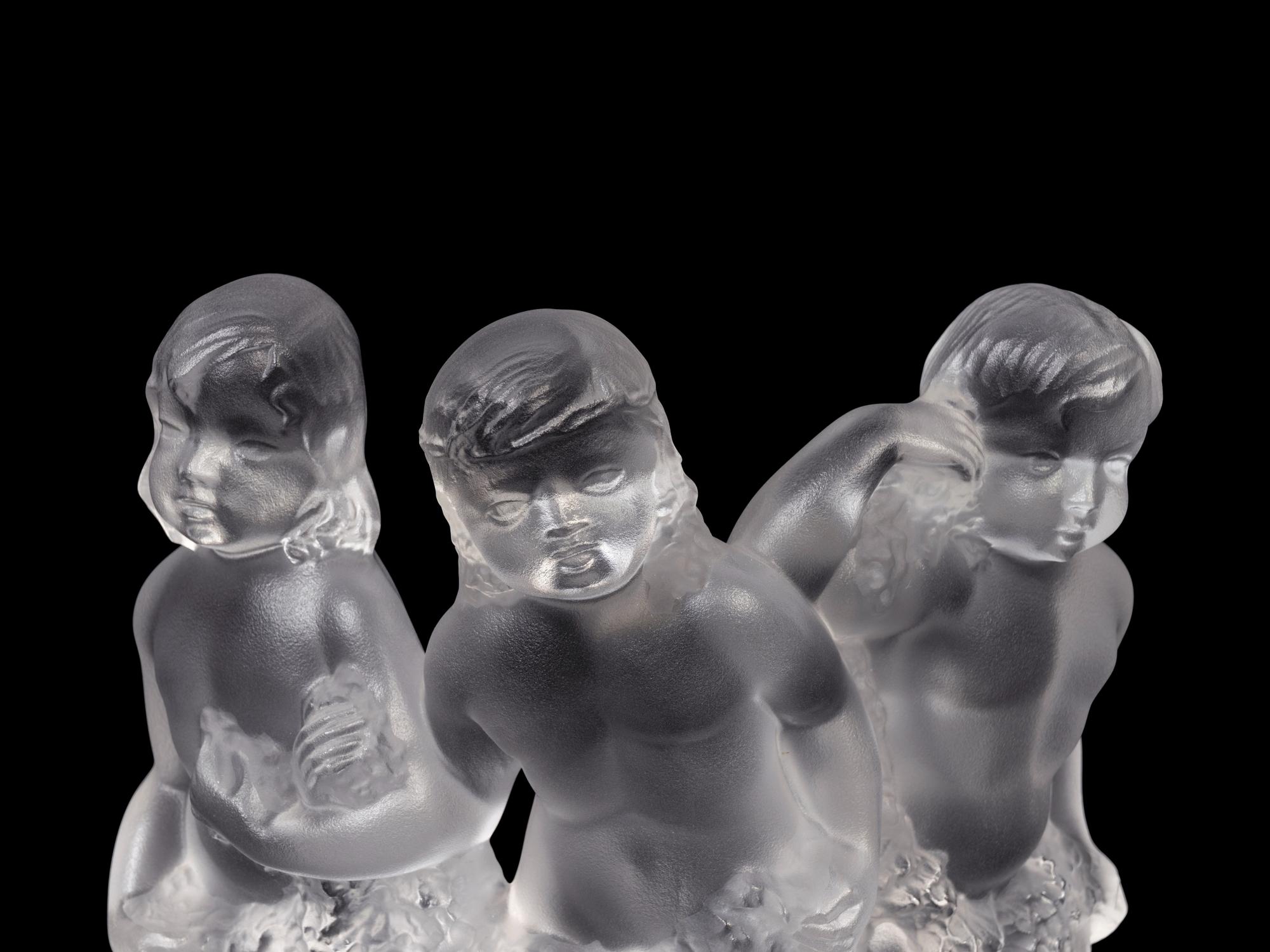 A Lalique Luxembourg Figural Group