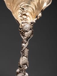 An American Parcel Gilt Silver Serving Spoon