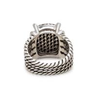DAVID YURMAN, BLACK DIAMOND AND DIAMOND 'WHEATON' RING