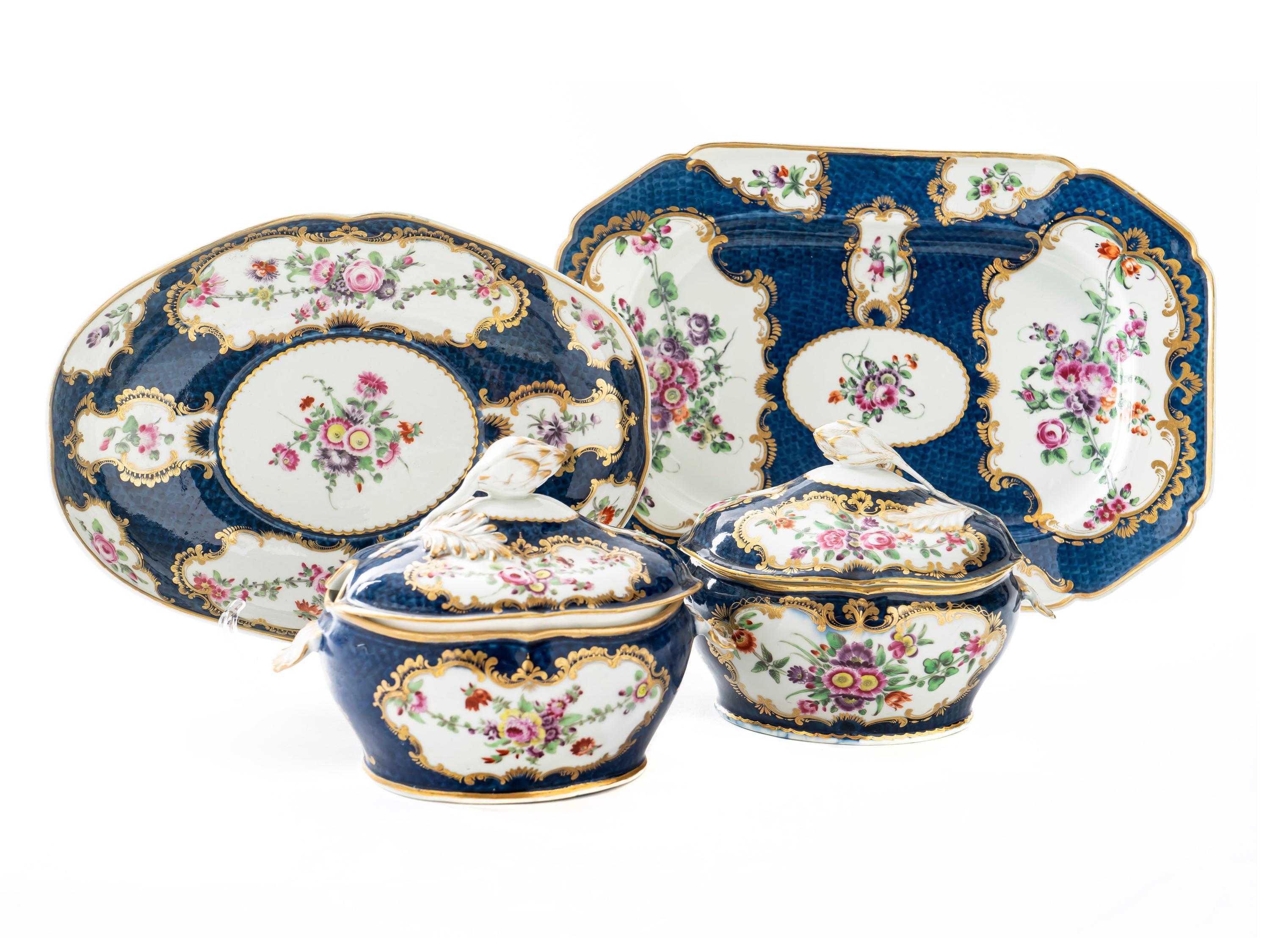 A Group of Worcester Porcelain — 18TH CENTURY