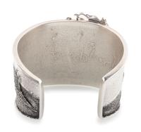 Sterling Silver Tufa Cast Cuff Bracelet
