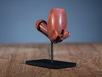 Western Great Lakes Catlinite Pipe Bowl, Eagle Talons