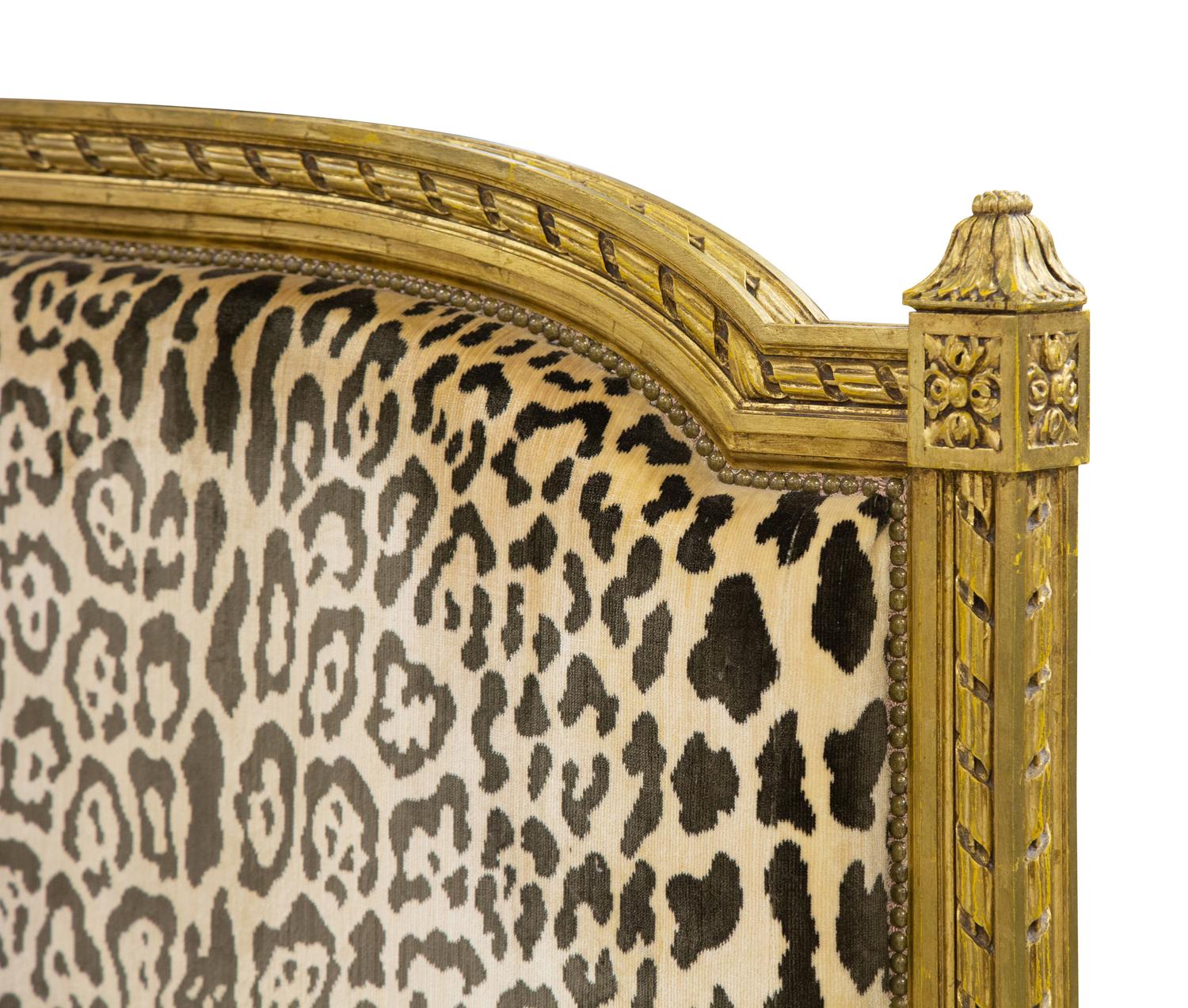 A Louis XVI Style Giltwood Bed