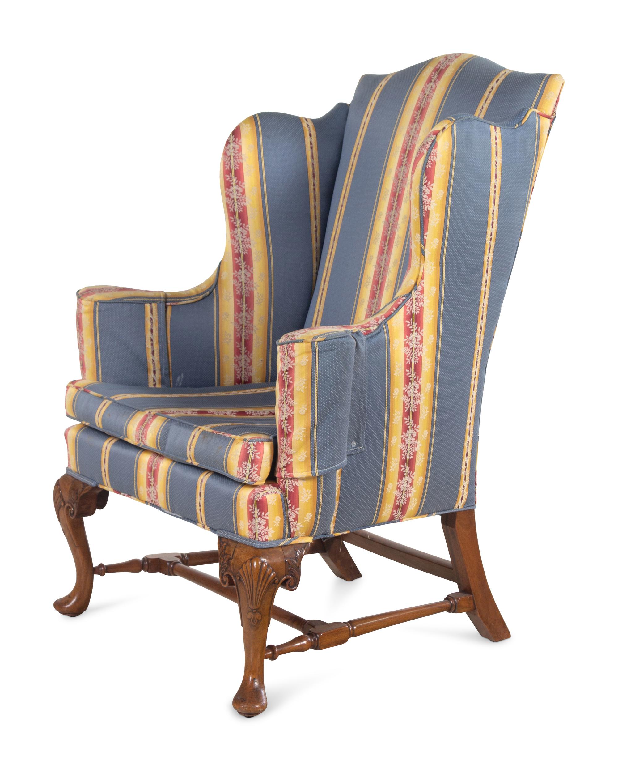 A Queen Anne Walnut Easy Chair