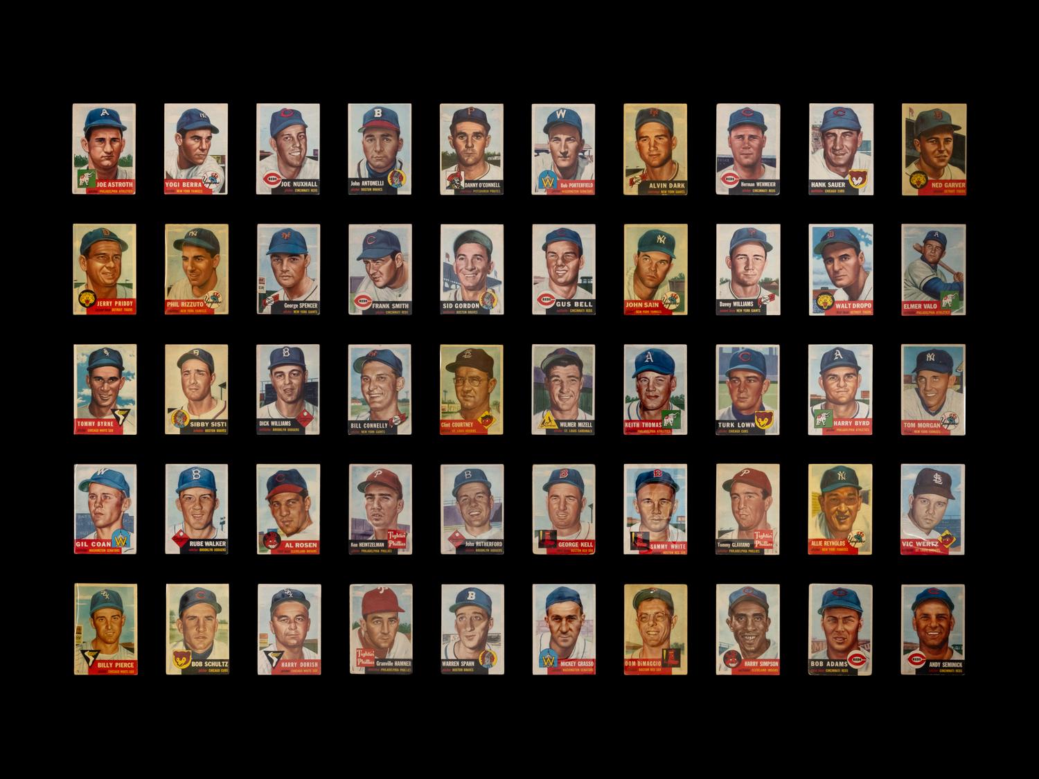 A Near Set of 1953 Topps Baseball Cards
