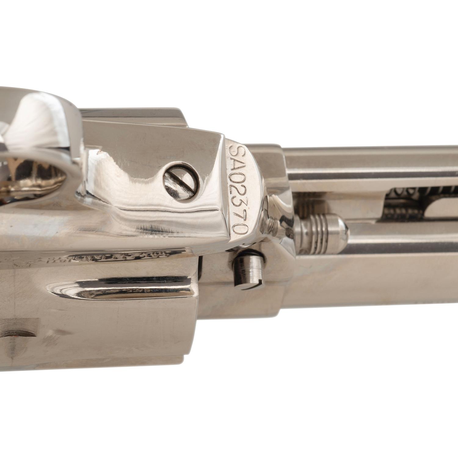 *3rd Generation 5.5" Nickel Colt Single Action Army Revolver with Mother of Pearl Grips in Box
