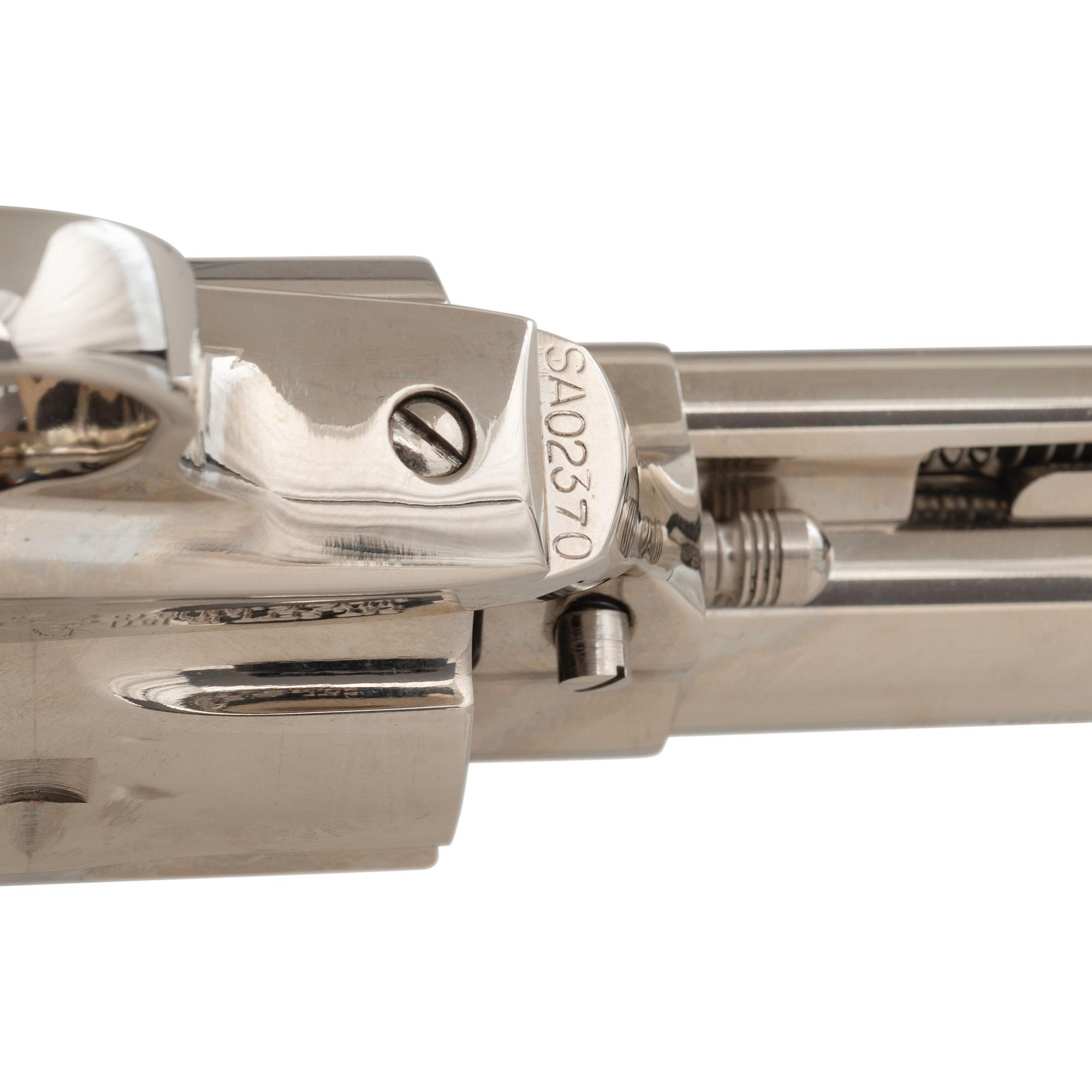 *3rd Generation 5.5" Nickel Colt Single Action Army Revolver with Mother of Pearl Grips in Box