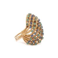 COLLECTION OF YELLOW GOLD AND GEMSTONE JEWELRY