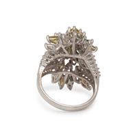 DIAMOND AND COLORED DIAMOND RING