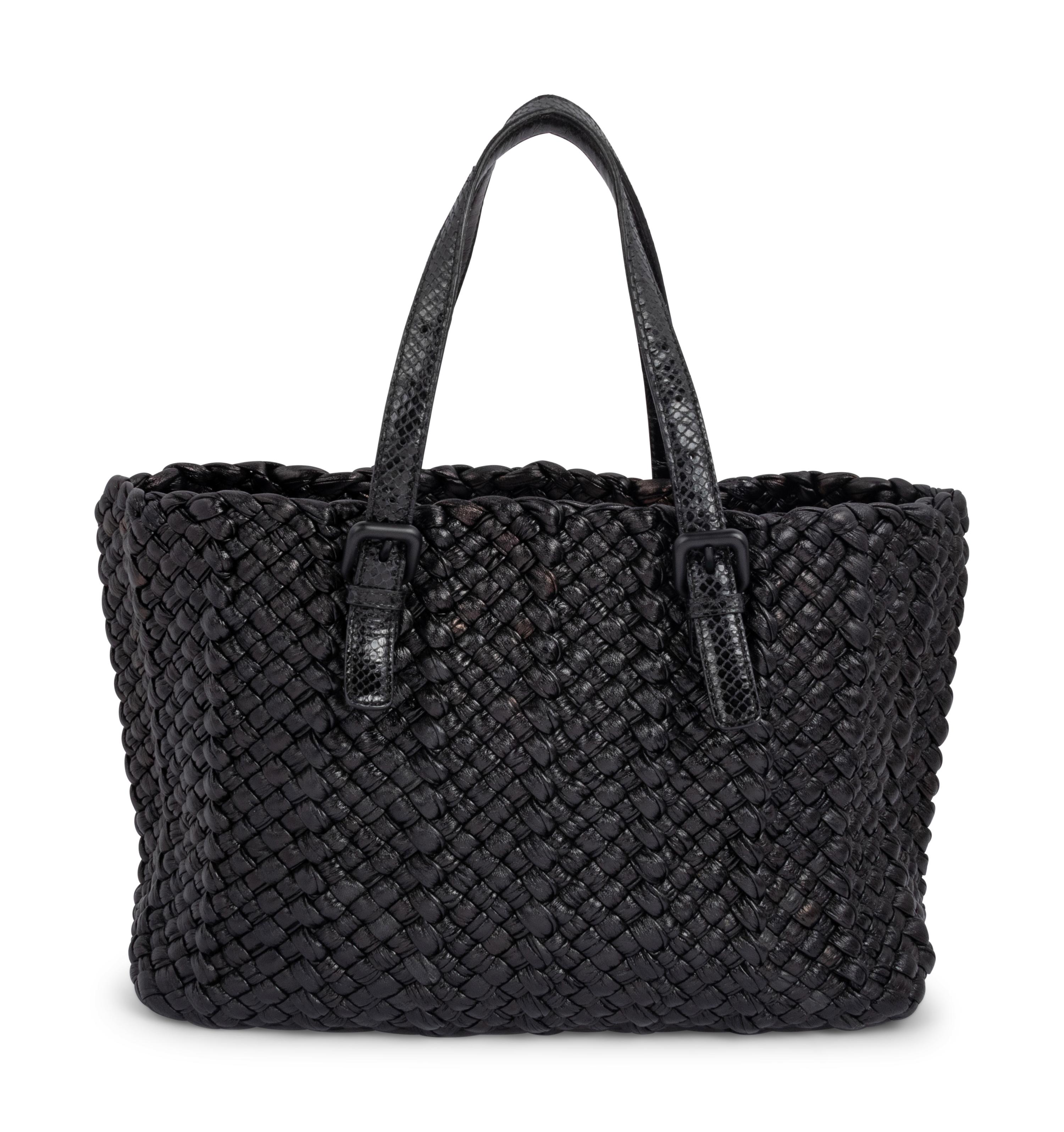 Bottega Veneta Intrecciato Leather Tote with Pouch, c. 2015-20