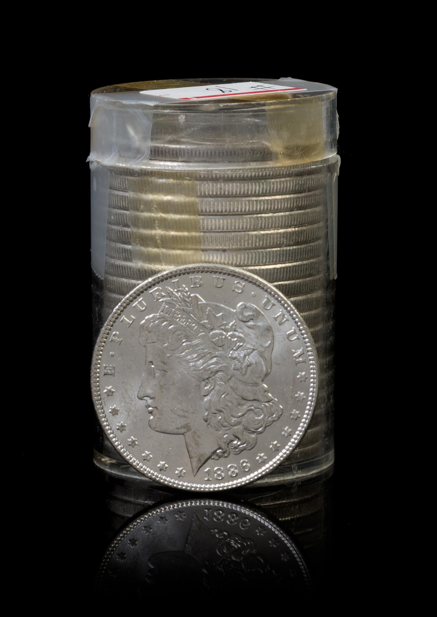 A Group of Twenty United States 1886 Morgan Silver Dollars