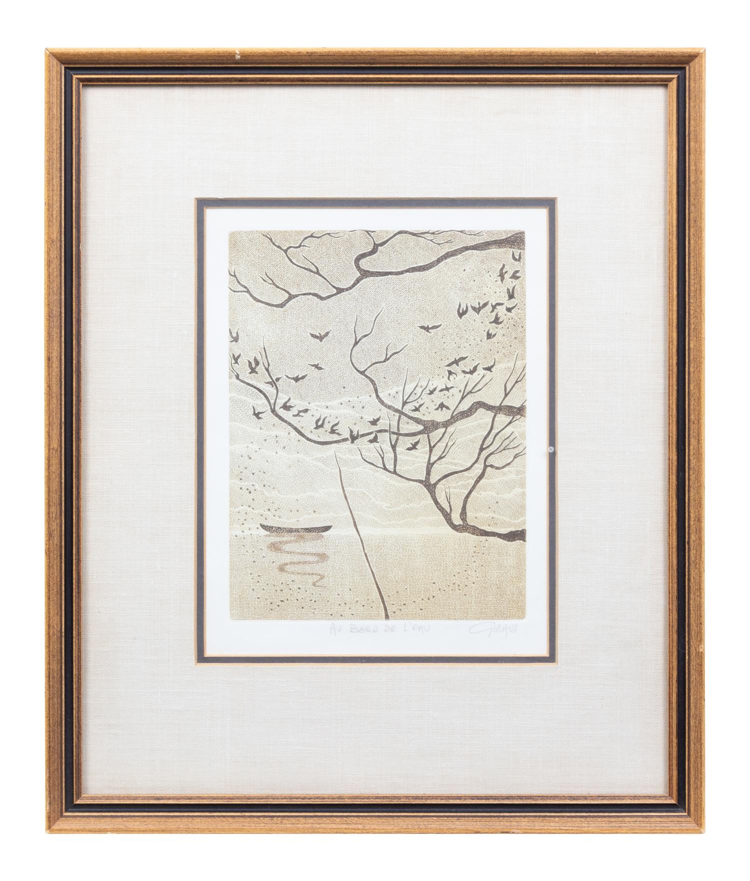 Michel Giraud (French, b. 1938) Au bord de l'eau etching…