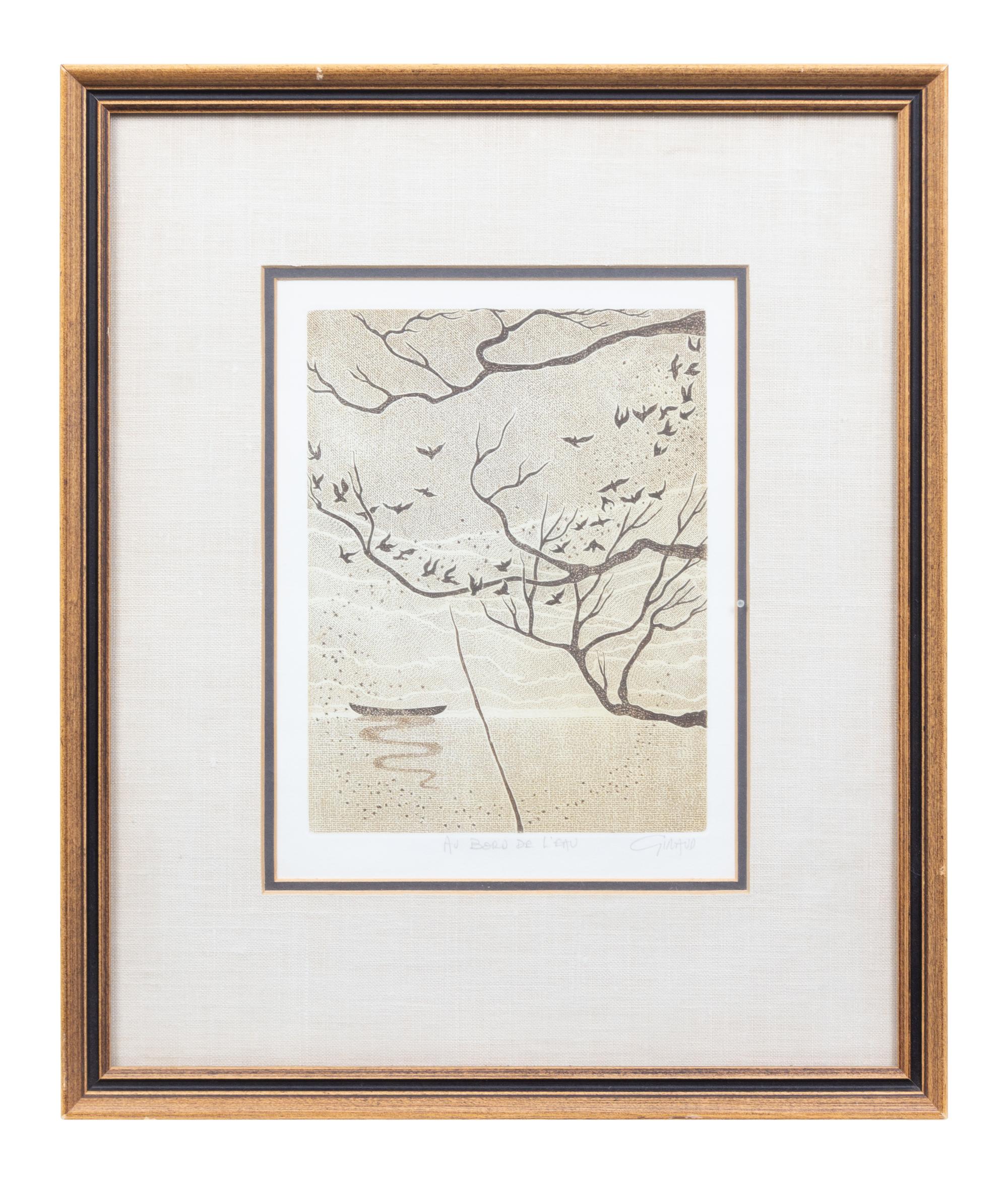 Michel Giraud (French, b. 1938) Au bord de l'eau etching…