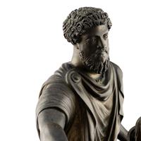 A Grand Tour Bronze Equestrian Model of Marcus Aurelius