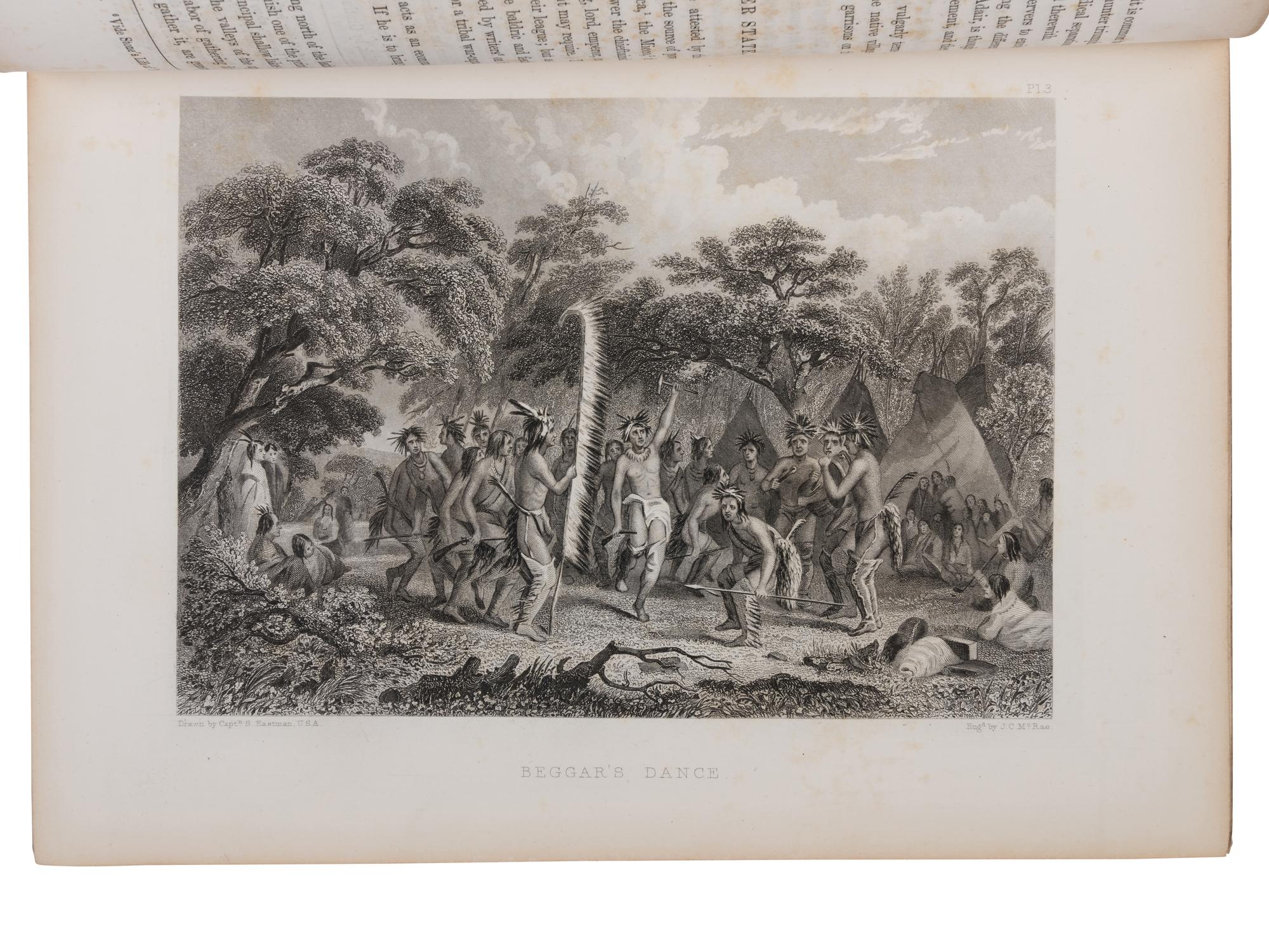 SCHOOLCRAFT, Henry Rowe (1793-1864). Information, respecting the History, Condition and Prospects of the Indian Tribes of the United States . Philadelphia: Lippincott, Grambo & Company, 1853-1856.