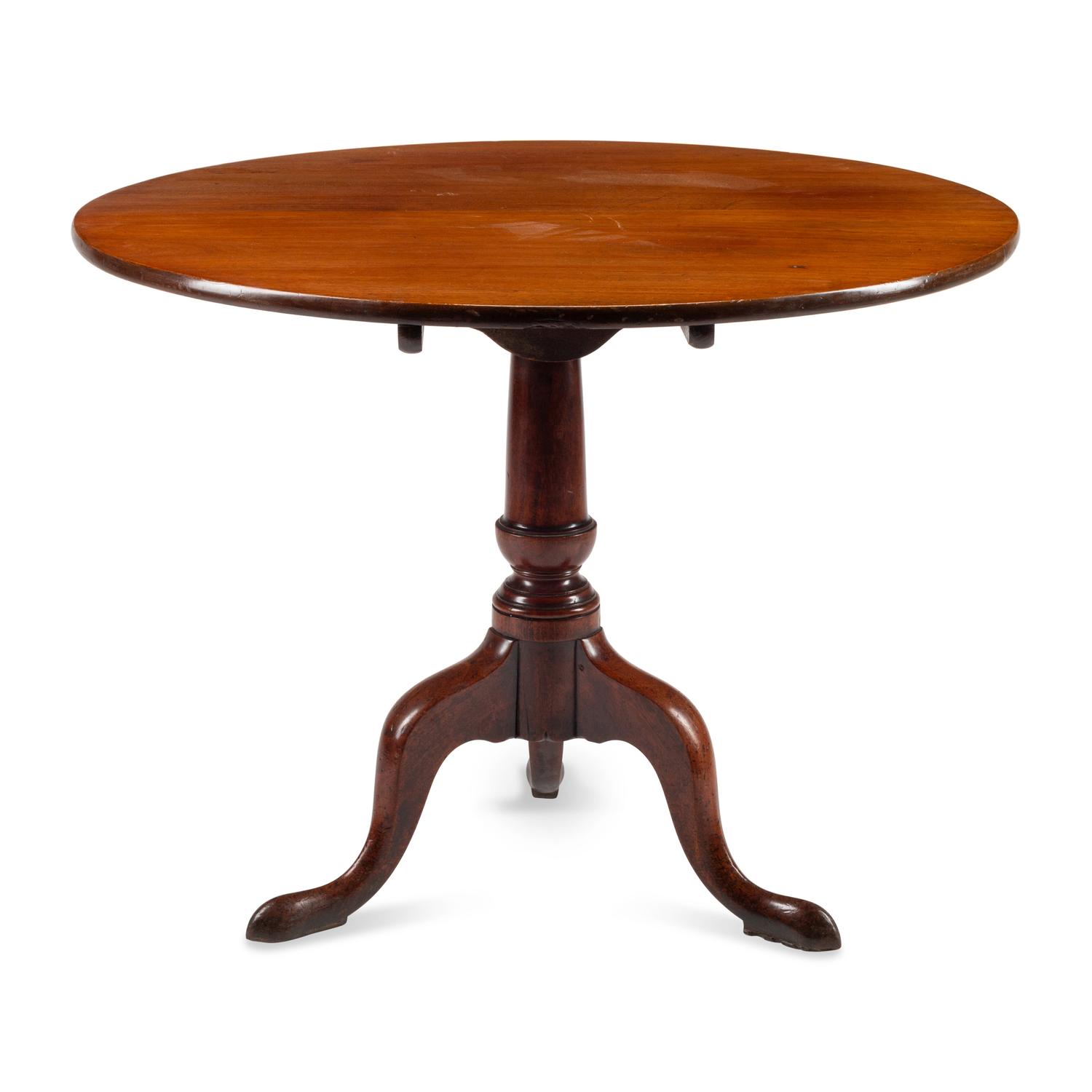 An English Mahogany Tilt-Top Tripod Table