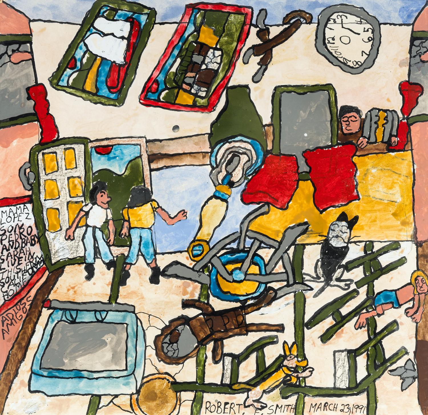 Mama Lopez, son Pedro, and baby Sarah live in this Southen California Home – Adios Amigos , 1991