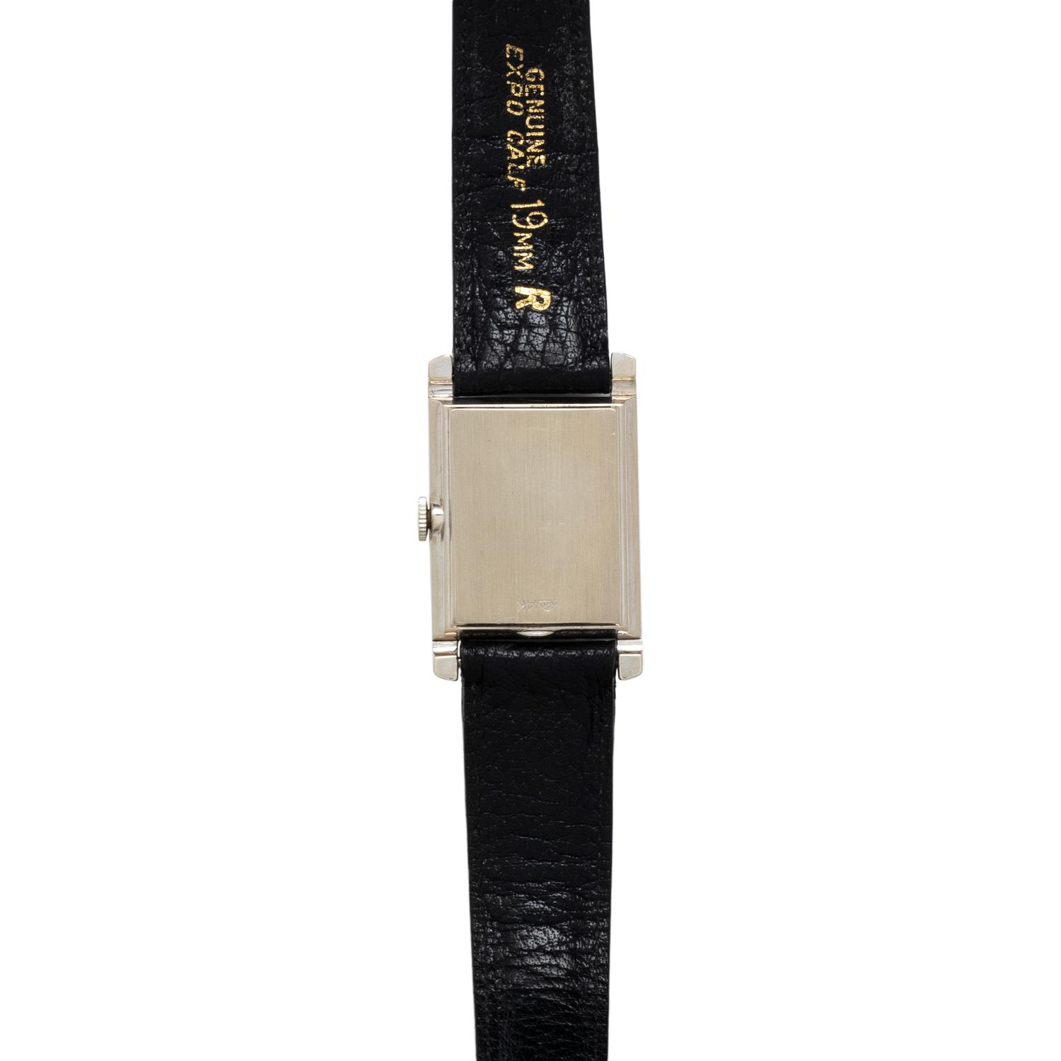 LONGINES, 14K WHITE GOLD AND DIAMOND WATCH