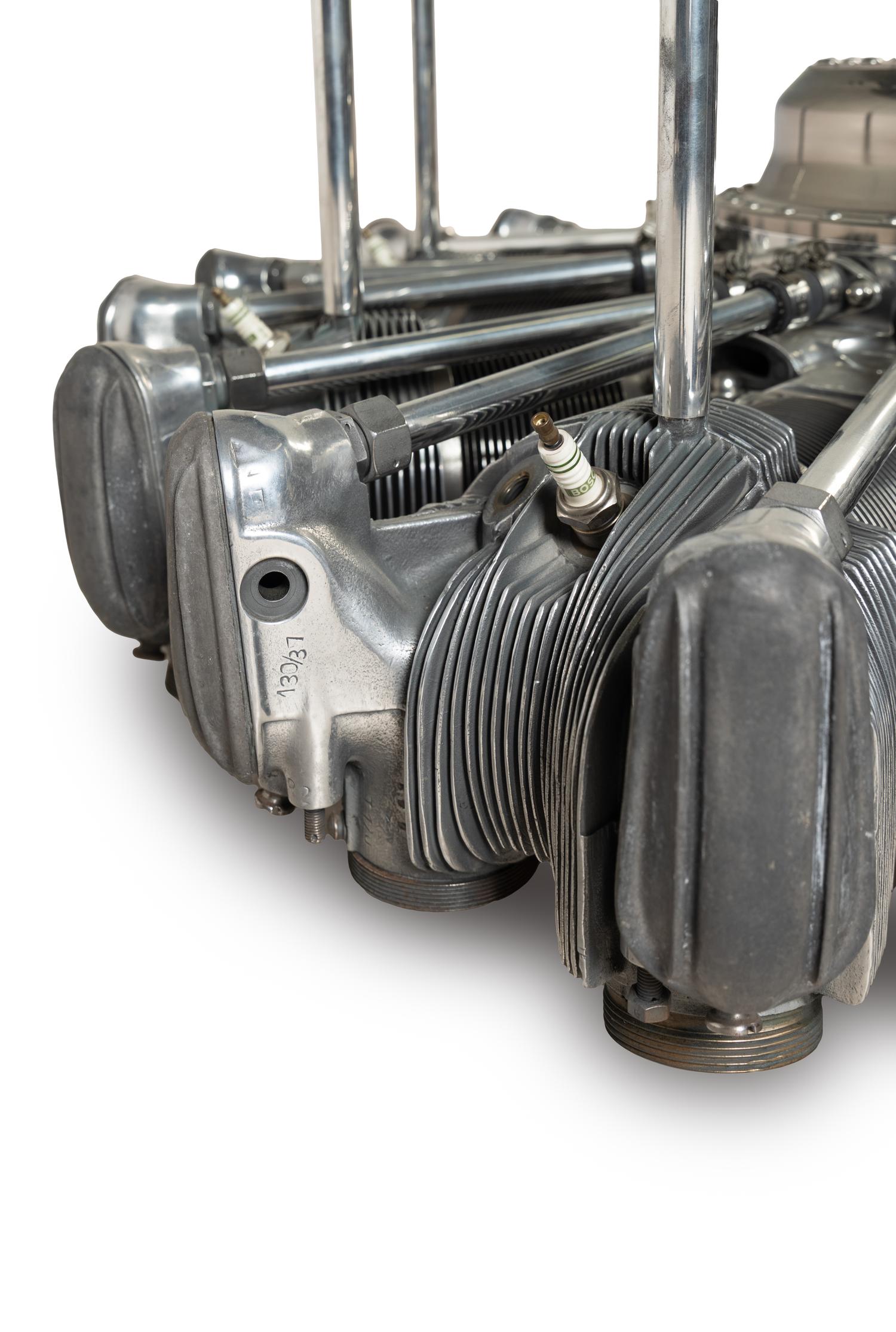 A Nine Cylinder Radial Airplane Engine Adapted as a Coffee Table
