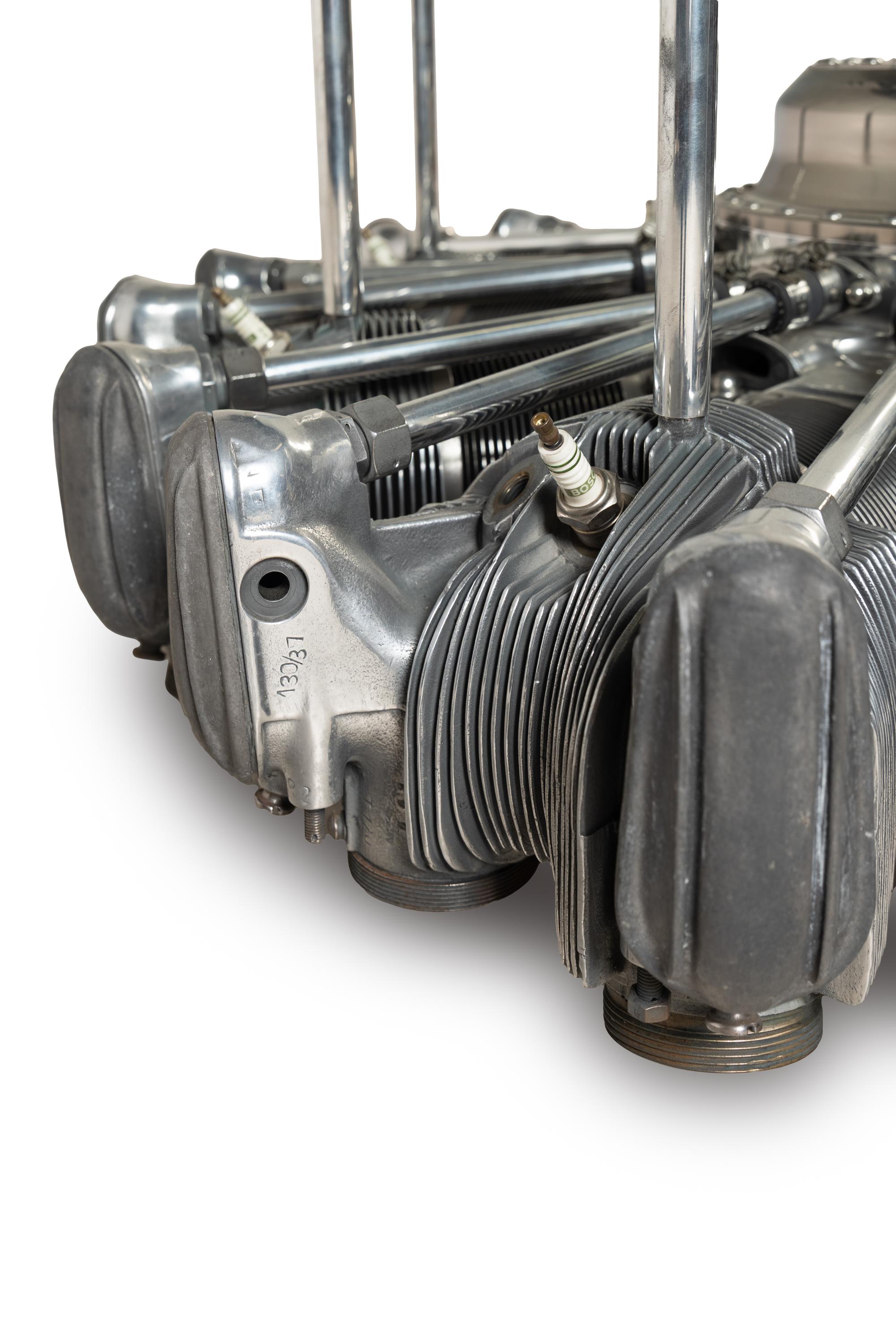A Nine Cylinder Radial Airplane Engine Adapted as a Coffee Table