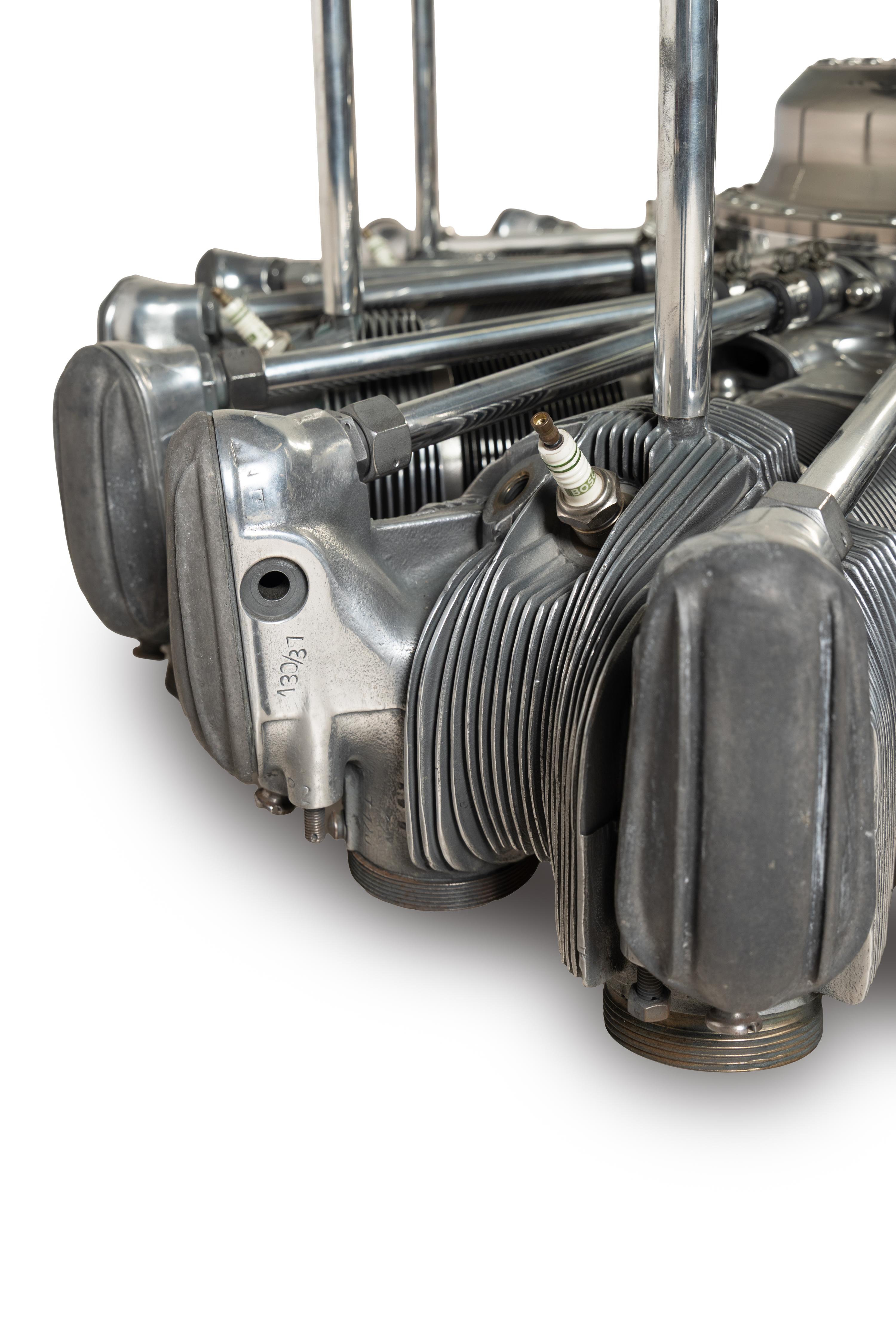 A Nine Cylinder Radial Airplane Engine Adapted as a Coffee Table