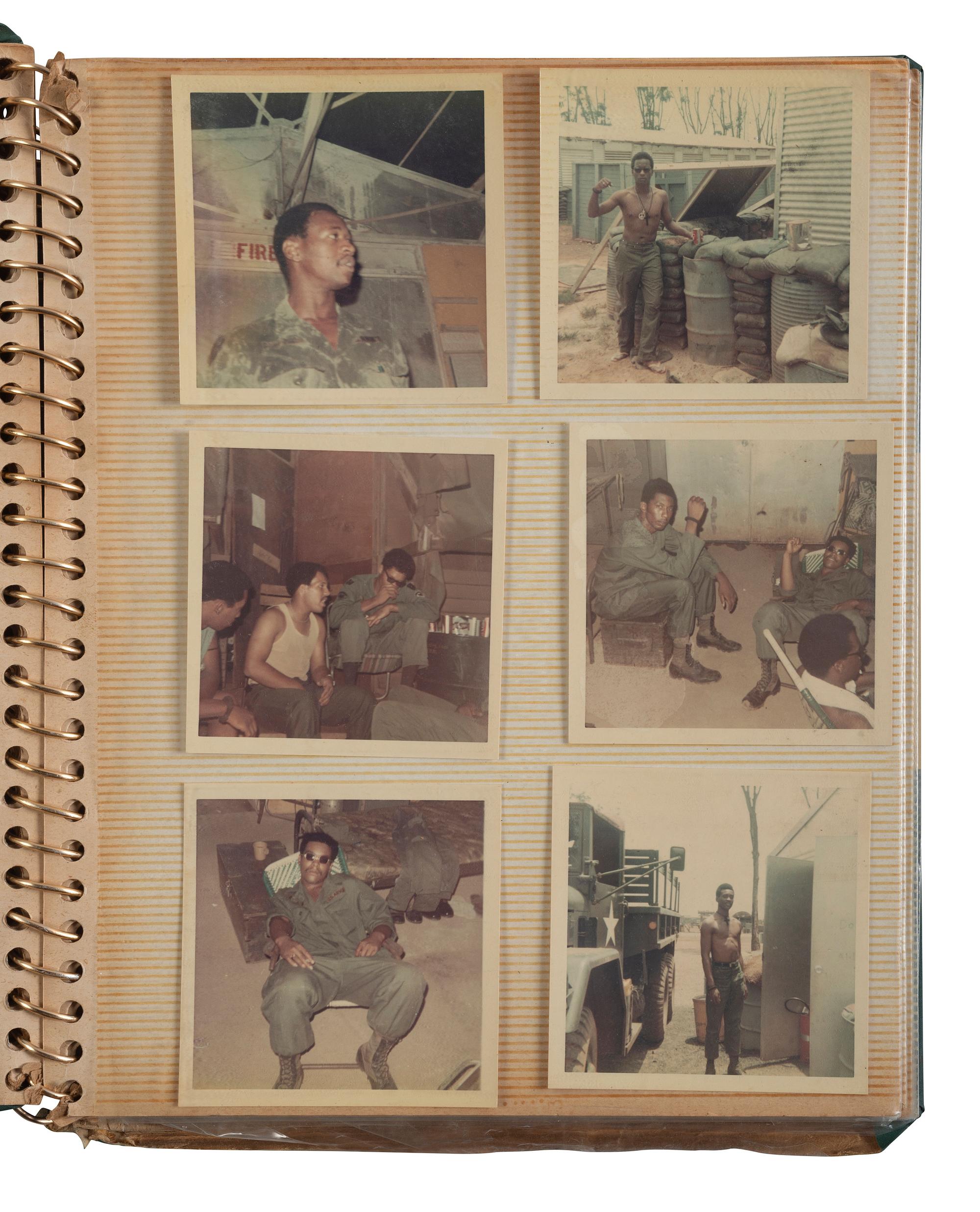 [VIETNAM]. A group of approx. 120 photographs assembled by African American soldier Vernon Clifton Battel, many taken while serving in Vietnam.