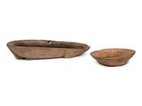 A Mesquite Trencher and Dough Bowl