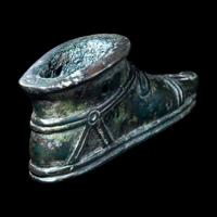A Roman Bronze Lamp in the form of a Foot