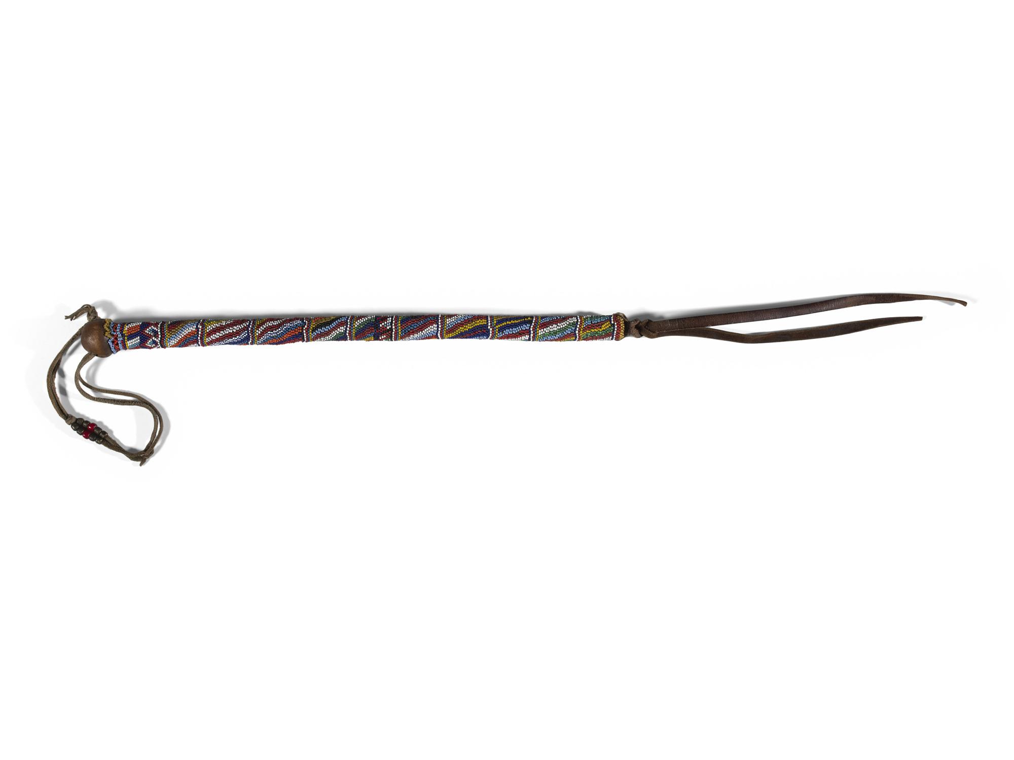 Apache Beaded Wood Quirt