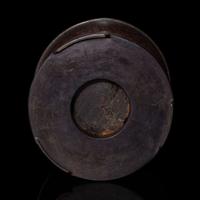 A Chinese hardwood brush pot