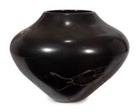 Pottery Jar, with Northwest Coast Design Elements