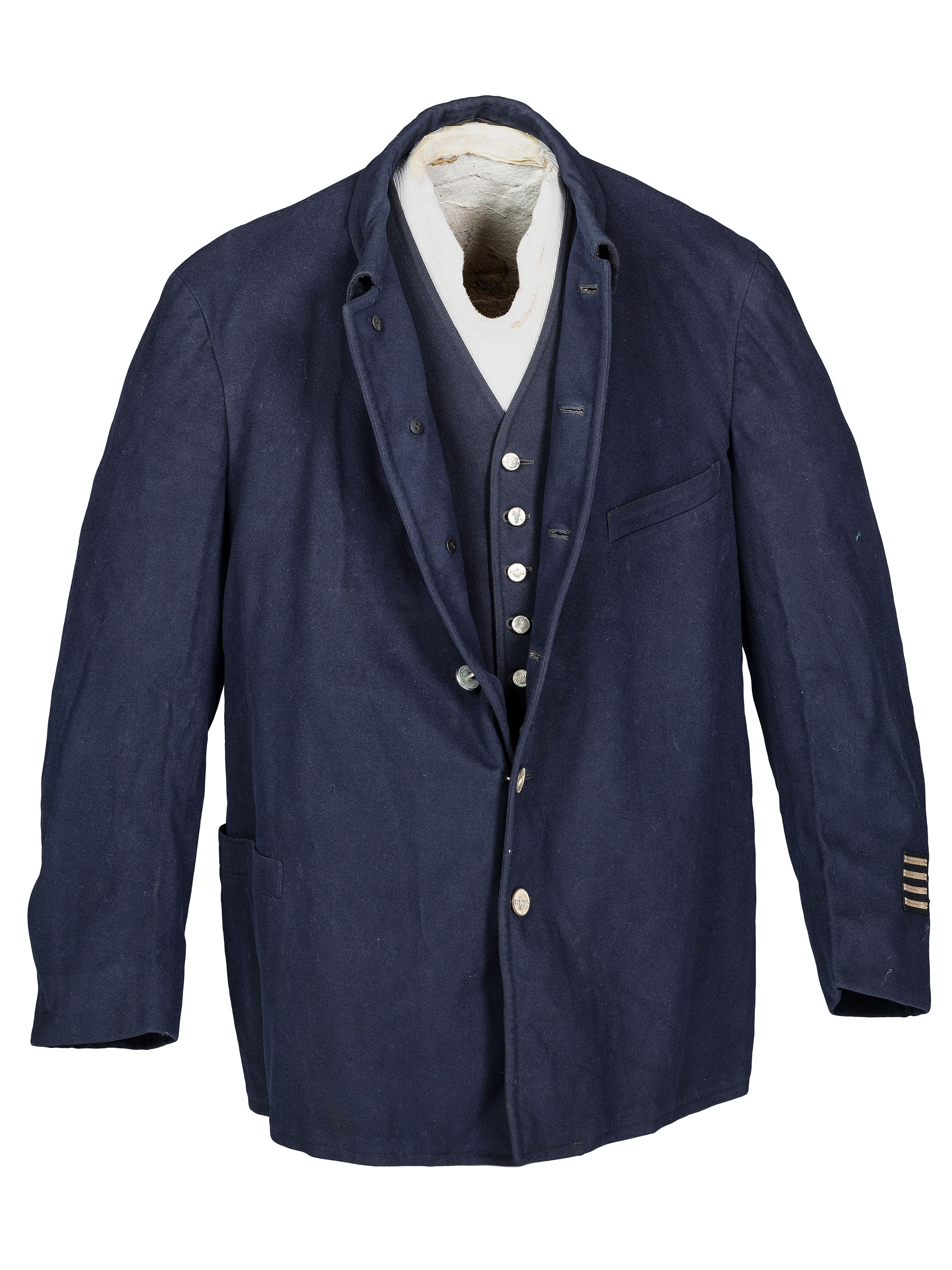 [OCCUPATIONAL]. Pullman Porter uniform jacket and vest. Ca. early to mid 1900s.