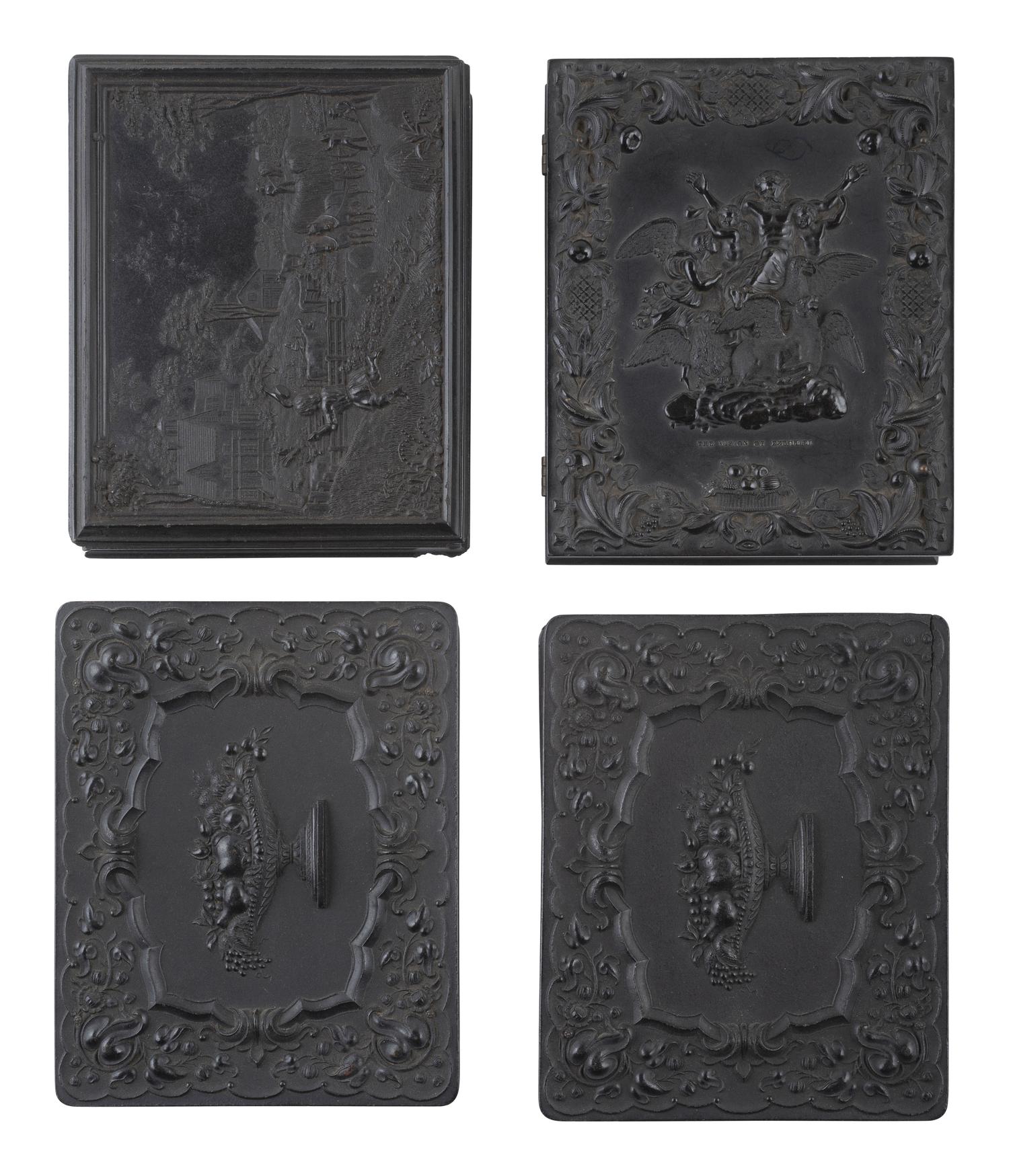 [EARLY PHOTOGRAPHY]. 25 assorted Union cases with figural and floral designs.