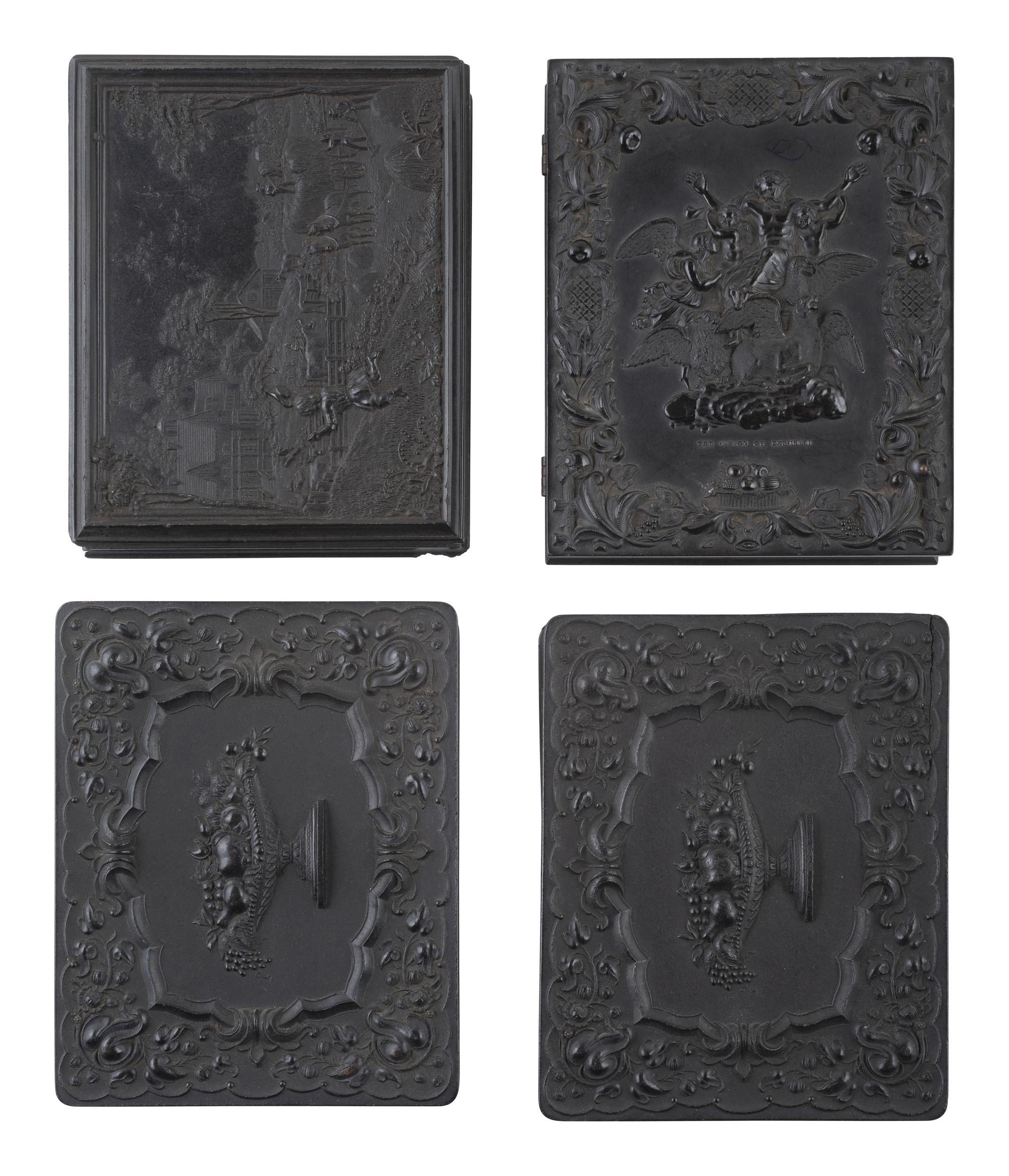 [EARLY PHOTOGRAPHY]. 25 assorted Union cases with figural and floral designs.