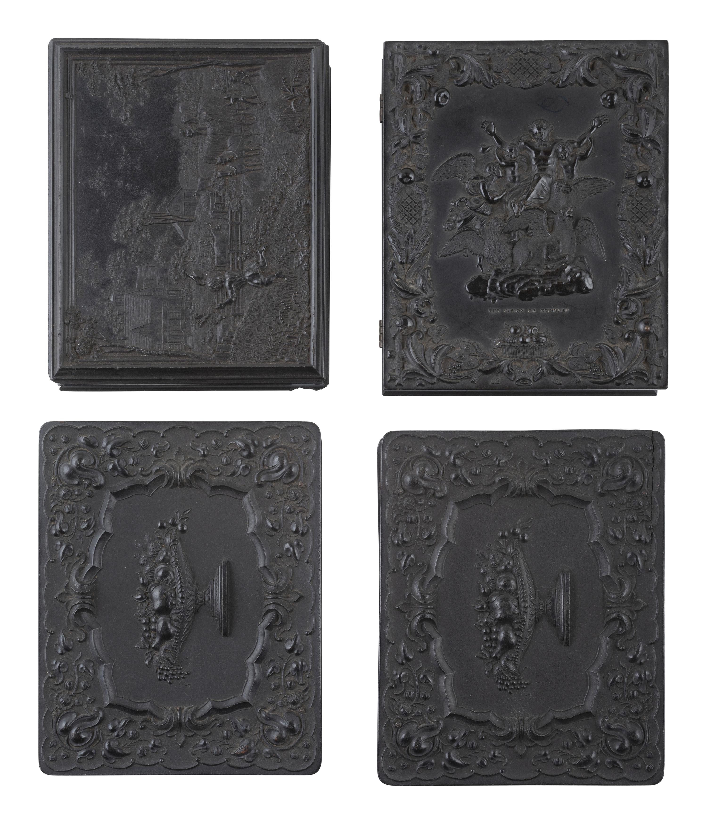 [EARLY PHOTOGRAPHY]. 25 assorted Union cases with figural and floral designs.