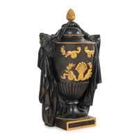 An Empire Style Gilt and Patinated Bronze Urn