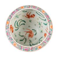 A Chinese Export Famille Noir Jardiniere — 20TH CENTURY