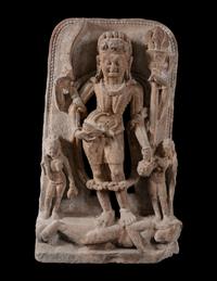 An Indian Stone Carving of Deities
