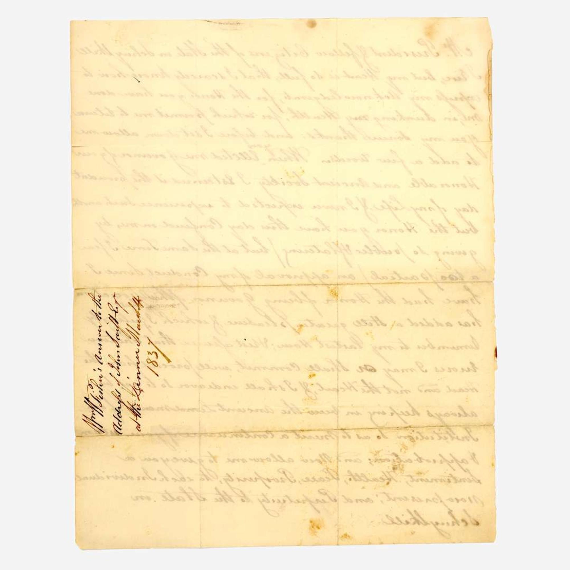 [Pennsylvania] [State in Schuylkill] Fisher, William Wharton Manuscript Speech