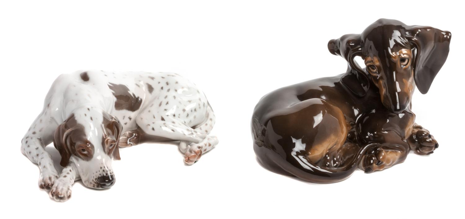 Two Rosenthal Porcelain Figures Width of wider 12 inches. — 20TH CENTURY