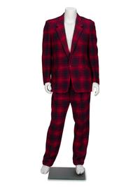 Gianni Versace, Wool Plaid Tweed Suit