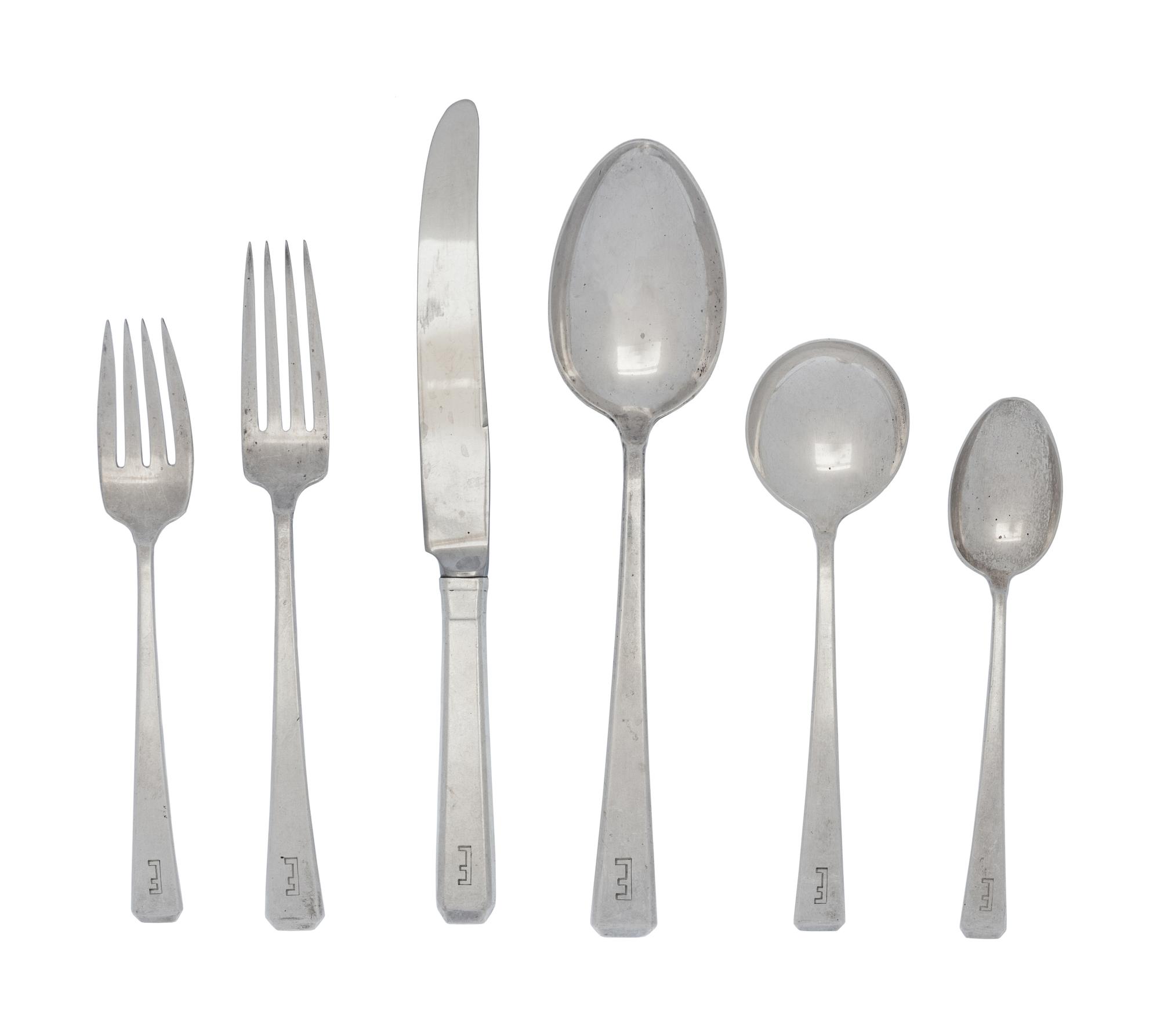 An American Silver Flatware Service