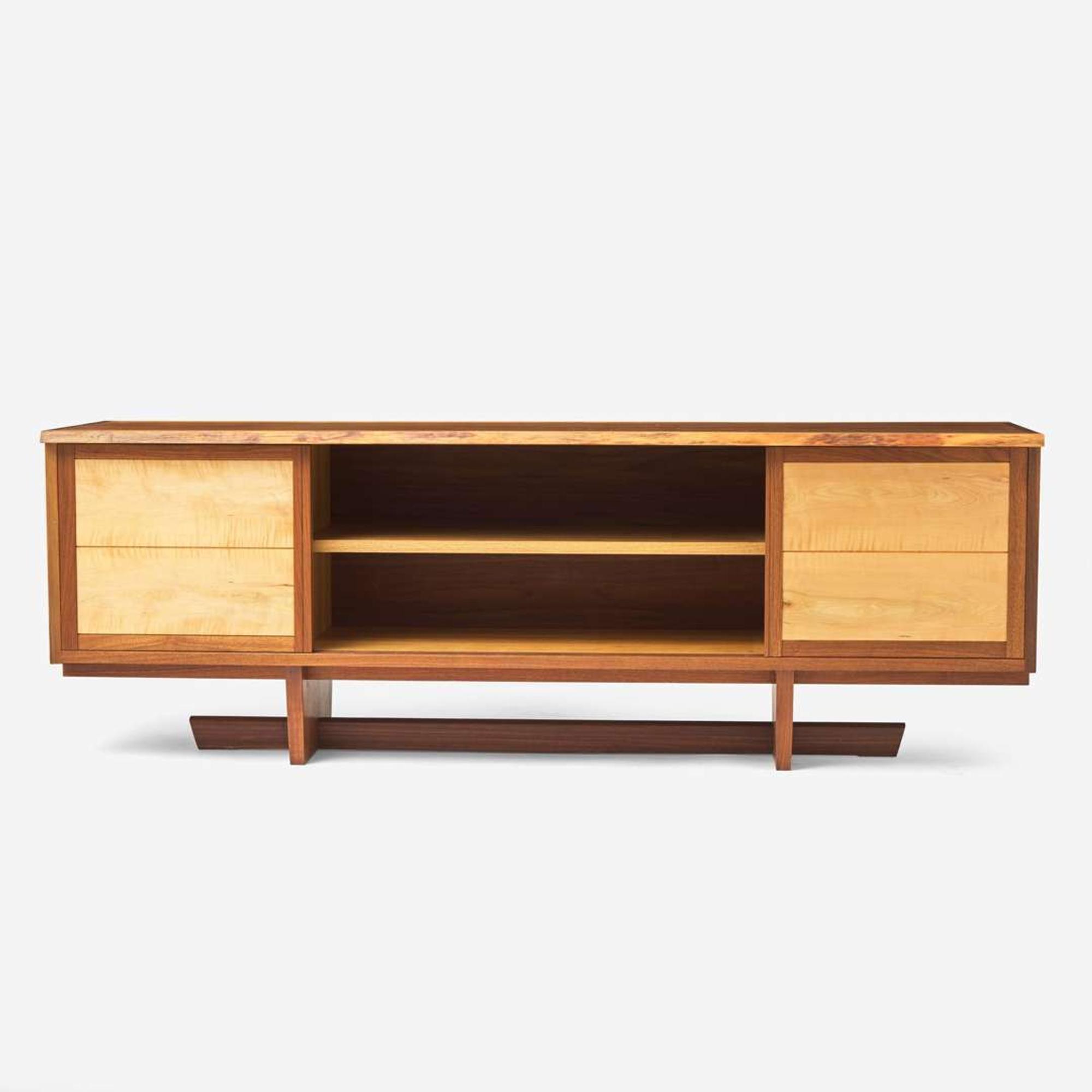 Mira Nakashima (American, b. 1942) Special "Odakyu" Style Room Divider Cabinet, George Nakashima Woodworker, New Hope, Pennsylvania, 2008