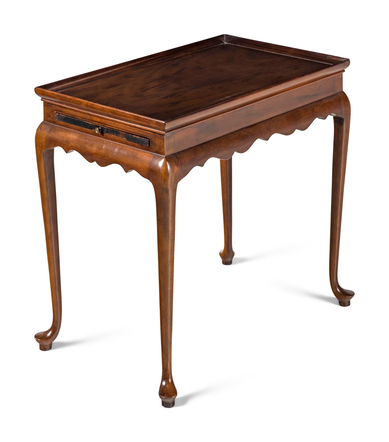 A George III Style Mahogany Tea Table
