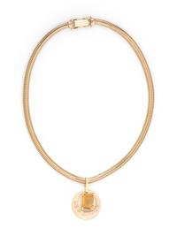 YELLOW GOLD AND CITRINE PENDANT/NECKLACE