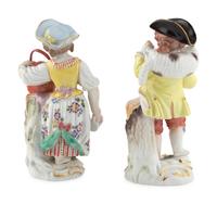Two Meissen Porcelain Figures